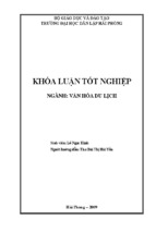 Khóa luận tốt nghiệp văn hóa du lịch nghiên cứu hoạt động du lịch cộng đồng tại hoa lư - ninh bình