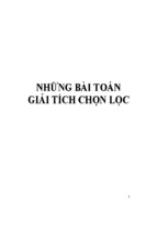 Những bài toán giải tích chọn lọc tô văn ban