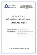 đề án môn học4 mô phỏng giá cổ phiếu có bước nhảy