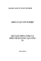 Khóa luận tốt nghiệp kế toán tiền lương và phân tích