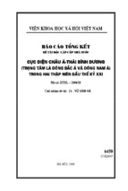 Cục diện châu á-thái bình dương (trọng tâm là đông bắc á và đông nam á) trong hai thập niên đầu thế kỷ - xxi