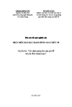 Báo cáo kết quả nghiên cứu phần mềm bảo mật mạng dùng giao thức ip - quyển 4a các phầm mềm bảo mật gói ip trên hệ điều hành linux