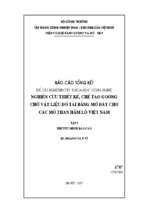 Báo cáo tổng kết đề tài nghiên cứu khoa học công nghệ nghiên cứu thiết kế, chế tạo goòng chở vật liệu đổ tải bằng mở đáy cho các mỏ than hầm lò việt nam