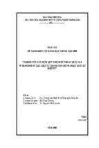 Báo cáo đề tài nckh cấp bộ năm 2008 nghiên cứu xây dựng quy chuẩn kỹ thuật quốc gia về trao đổi dữ liệu điện tử trong cấp chứng nhận xuất xứ điện tử
