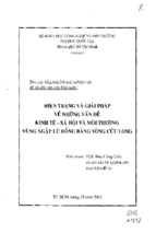 Hiện trạng và giải pháp về những vấn đề kinh tế xã hội và môi trường vùng ngập lũ đồng bằng sông cửu long