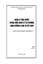 đề tài quản lý nhà nước trong nền kinh tế thị trường định hướng xã hội chủ nghĩa ở việt nam