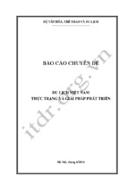 Báo cáo chuyên đề du lịch việt nam thực trạng và giải pháp phát triển