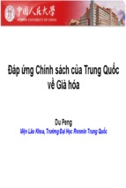 đáp ứng chính sách của trung quốc về già hóa