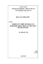 Báo cáo tổng kết đề tài nghiên cứu, thiết kế máng cào đi kèm máy khấu than có công suất đến 250 tấngiờ