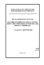 Hoàn thiện qui trình công nghệ sản xuất hạt giống và phát triển giống đậu tương đt12, ak06, đ9804 ở các tỉnh phía bắc