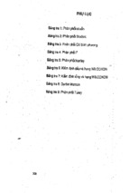 bảng tra các loại phân phối xác suất của môn nguyên lý thống kê