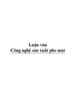 đồ án - công nghệ sản xuất pho mát