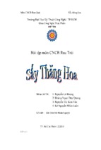 đề tài công nghệ chế biến trái cây sấy thăng hoa - tài liệu, ebook, giáo trình