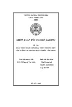 Hoàn thiện hoạt động phát triển thương hiệu