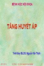 Bài giảng tăng huyết áp