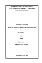 A study on syllabus stress in english ﻿