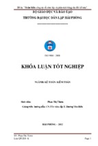 Hoàn thiện công tác tổ chức lập và phân tích bảng cân đối kế toán tại công ty cổ phần hưng phát việt nam ﻿