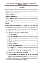 Phát triển du lịch sinh thái tại khu du lịch đồng mô (sơn tây - hà nội)