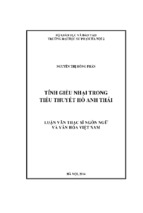 Tính giễu nhại trong tiểu thuyết hồ anh thái