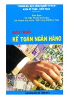 Giáo trình kế toán ngân hàng