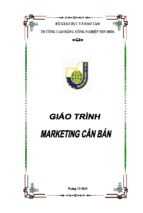 Giáo trình marketing căn bản