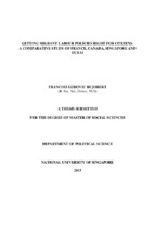 A comparative study of france, canada, singapore and dubai