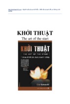Khởi thuật the art of the start