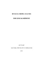 3d facial model analysis for clinical medicine