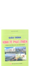 Giáo trình kinh tế phát triển (dùng cho trình độ cao đẳng nghề)