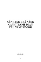 Xếp hạng khả năng cạnh tranh toàn cầu năm 2007 2008