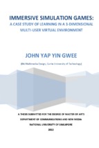 A case study of learning in a 3d multi-user virtual environment