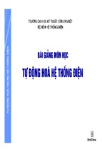 Bài giảng môn học tự động hóa hệ thống điện