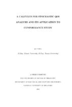 A calculus for stochastic qos analysis and its application to conformance study