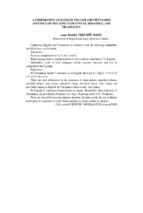 -a comparative analysis of english and vietnamese sentence on the aspects of syntax, semantics, and pragmatics