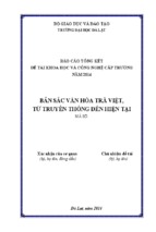 Bản sắc văn hóa trà việt, từ truyền thống đến hiện tại