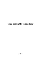 Công nghệ xml và ứng dụng