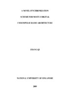 A novel synchronization scheme for mostly digital uwb impulse radio architecture