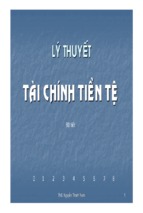 Bài giảng lý thuyết tài chính tiền tệ