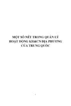 Một số nét trong quản lý hoạt động kh & cn địa phương của trung quốc
