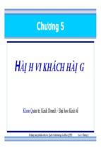 Bài giảng hành vi khách hàng