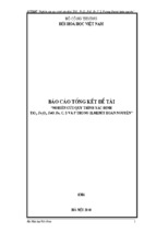 Nghiên cứu quy trình xác định tio2, fe2o3, feo, fe, c, s và p trong ilmenit hoàn nguyên