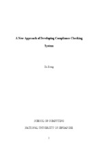A new approach of developing compliance-checking system