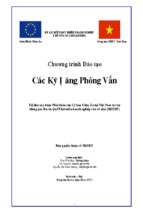 Chương trình đào tạo các kỹ năng phỏng vấn