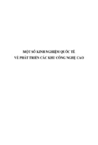 Một số kinh nghiệm quốc tế về phát triển các khu công nghệ cao