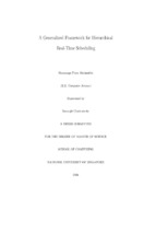 A generalized framework for hierarchical real-time scheduling
