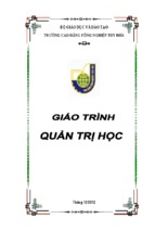 Giáo trình quản trị học