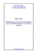 Tình hình đào tạo thương mại điện tử tại các trường đại học và cao đẳng