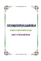 Tuyển tập 300 bộ đề thi thử thpt quốc gia 2016 môn Tiếng Anh có key và đáp án phần tự luận (phần 3)