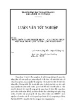 Phát triển doanh nghiệp vừa và nhỏ ở nông thôn việt nam trong quá trình công nghiệp hoá