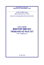 Giáo trình biện pháp sinh học trong bảo vệ thực vật (dùng cho hệ ðại học)